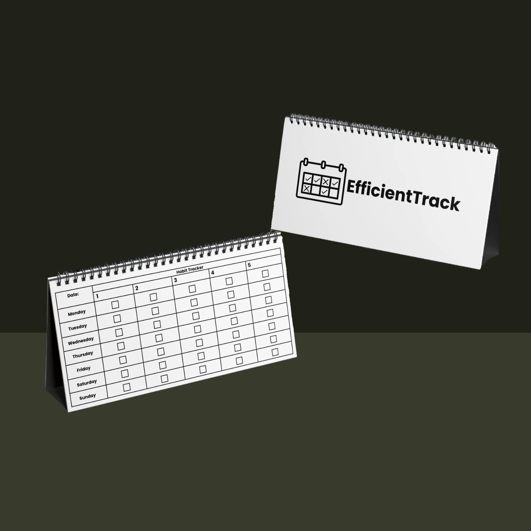 Minimalist Habit Tracker-3 Month-5 Habit Spaces